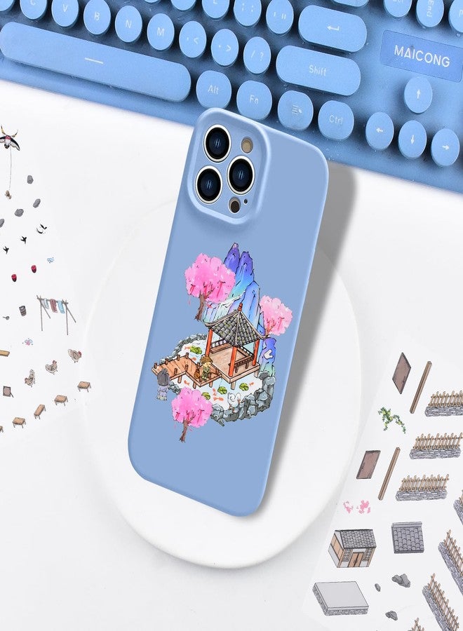 HOMICO 4 Sets Vintage 3D Sticker Scene 3D House Stickers with Tweezers Vintage Mountain Courtyard Natural Scenes Make Your Own House Miniature Scene Stickers - Image 4